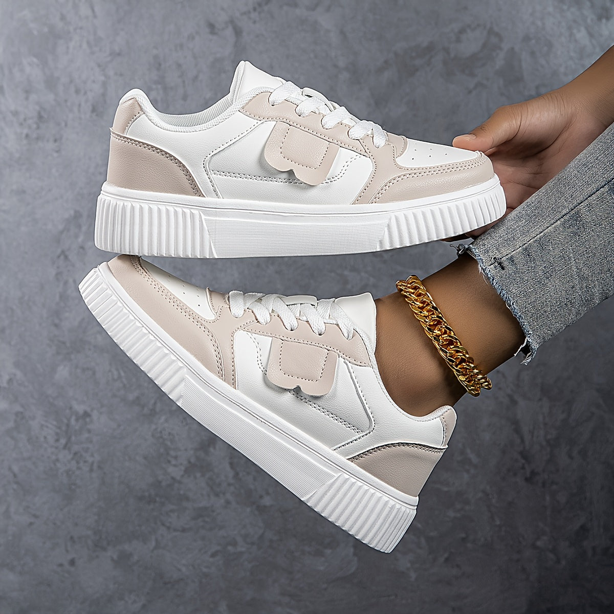 Women's Two-Tone Casual Sneakers