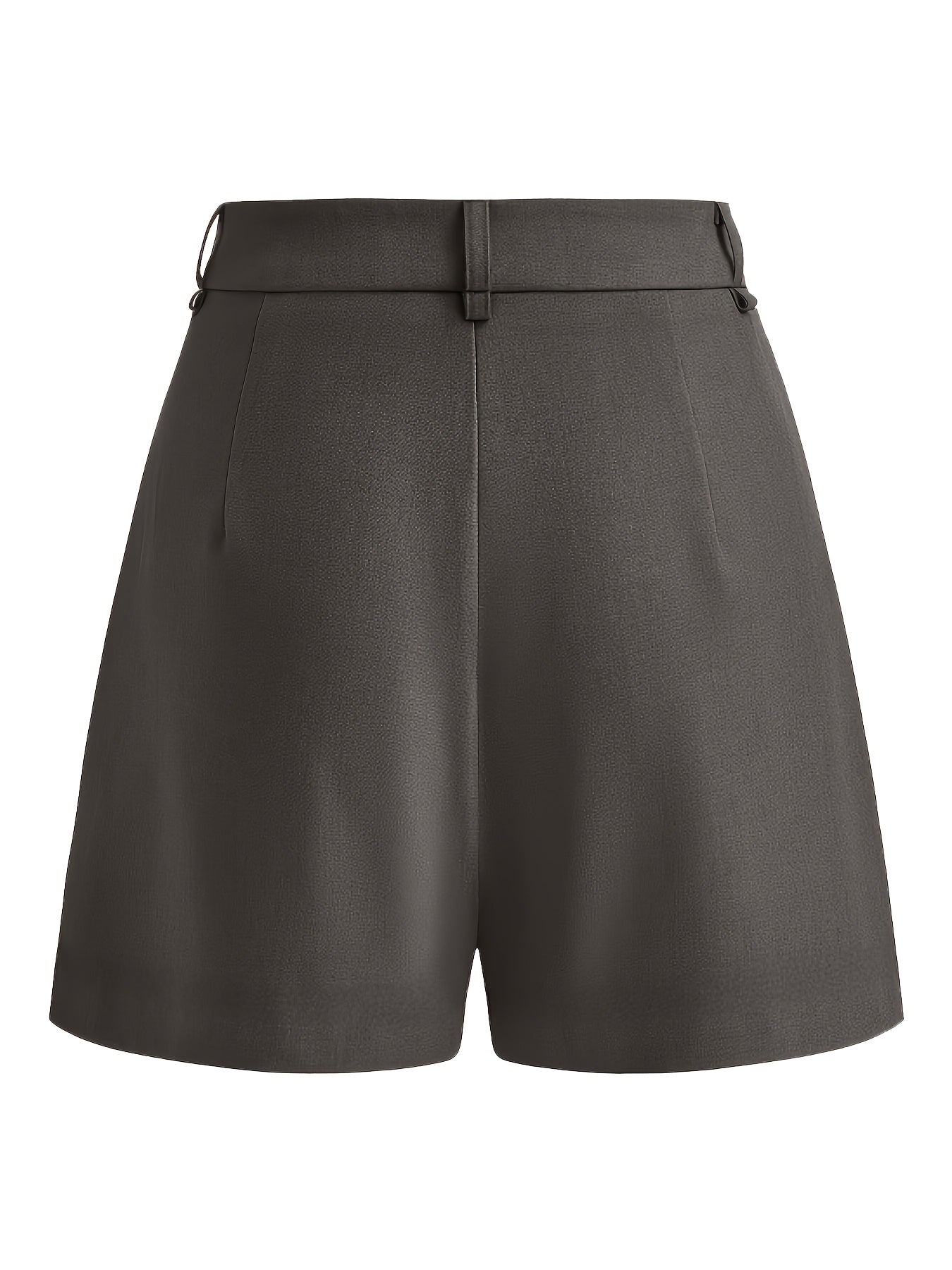Women's High-Waisted Solid Color Flare Shorts