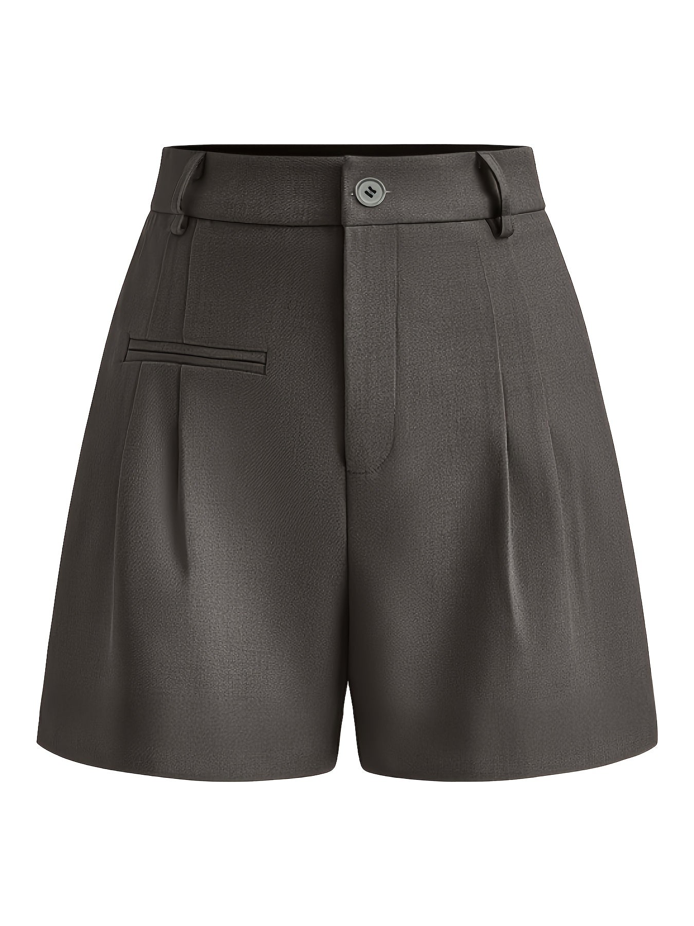 Women's High-Waisted Solid Color Flare Shorts