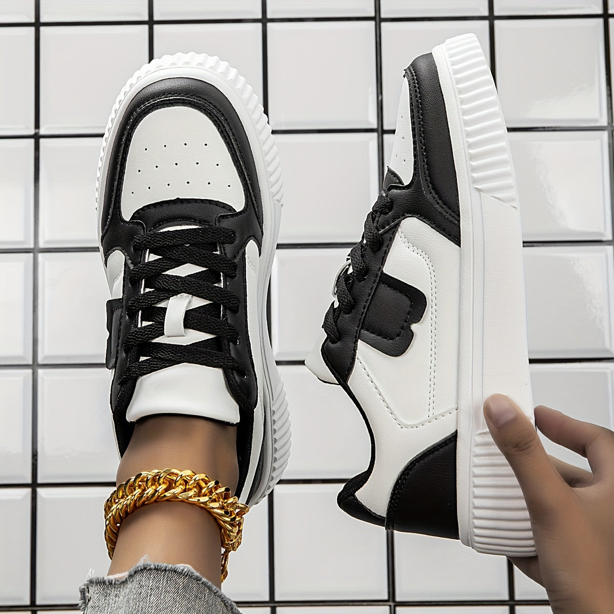Women's Two-Tone Casual Sneakers
