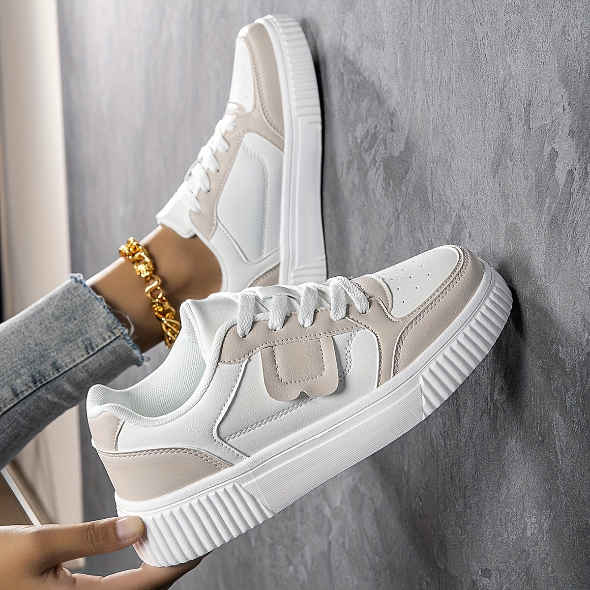 Women's Two-Tone Casual Sneakers