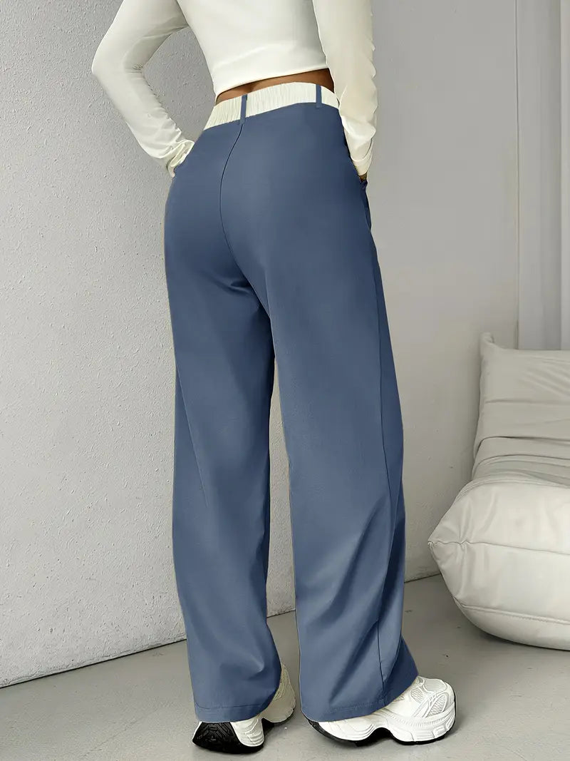 Chic High-Waisted Wide-Leg Pants for Women