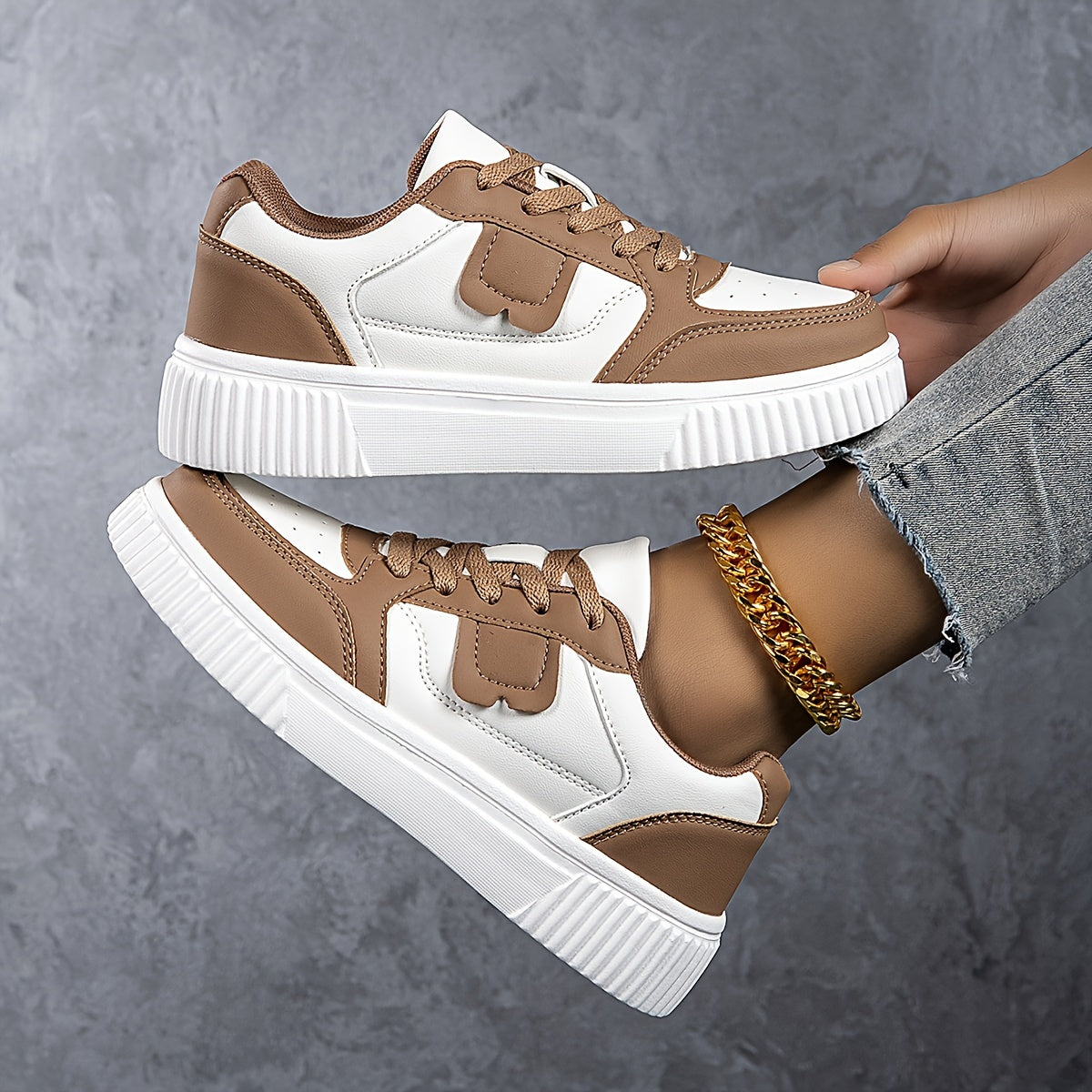 Women's Two-Tone Casual Sneakers