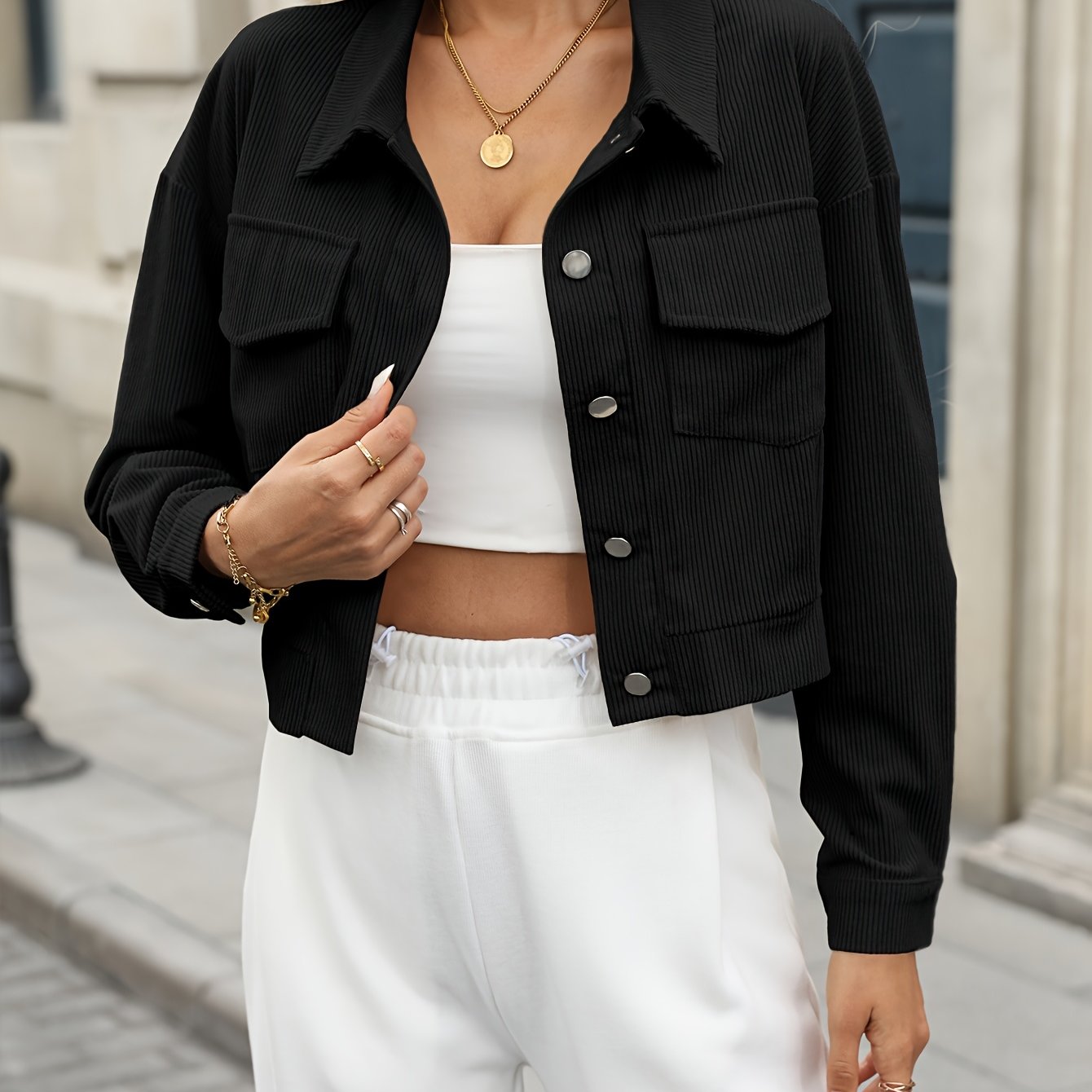 Custom Slim Fit Short Jacket for an Elegant Silhouette