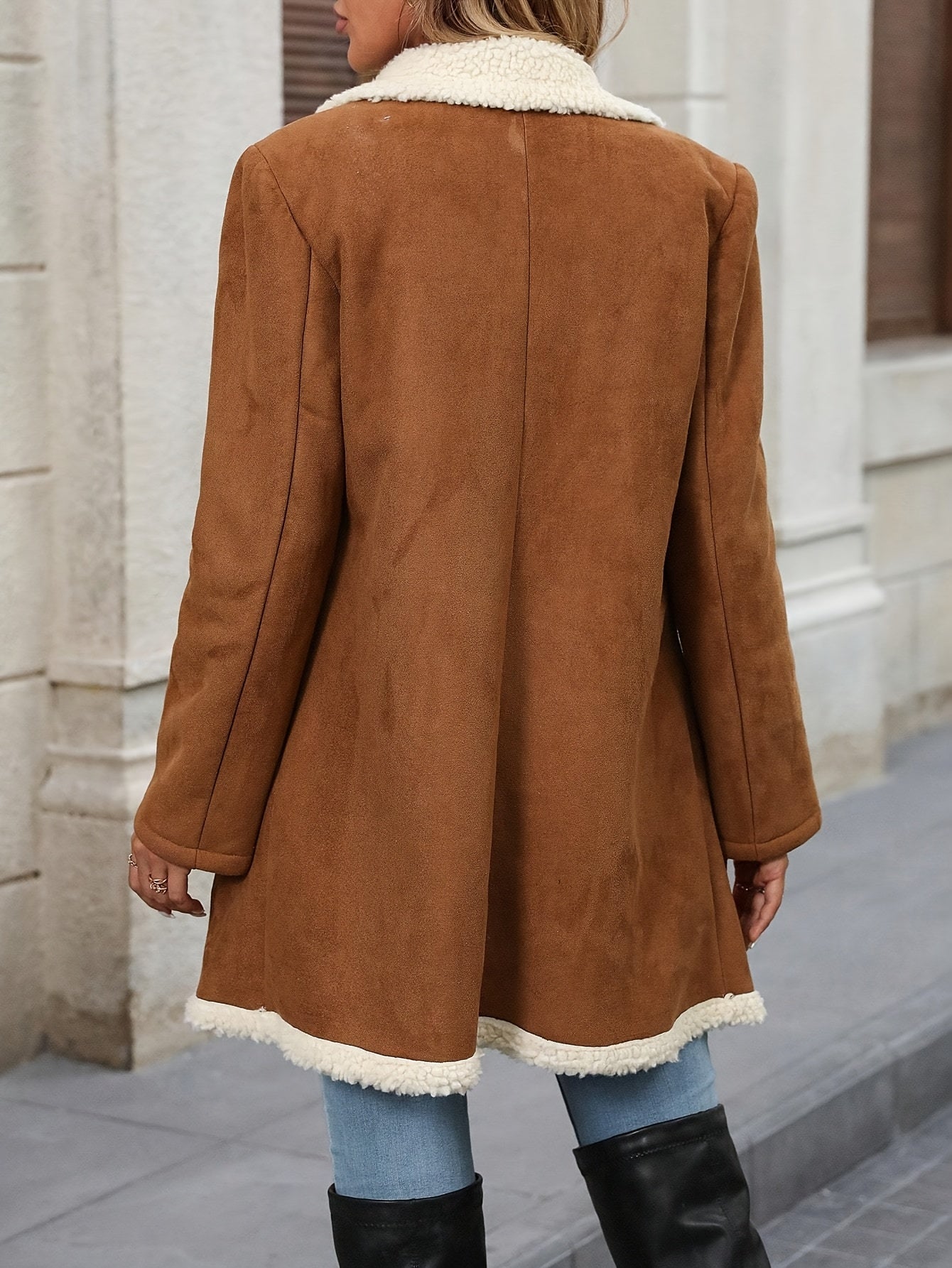 Chic Long-Sleeve Coat for Women