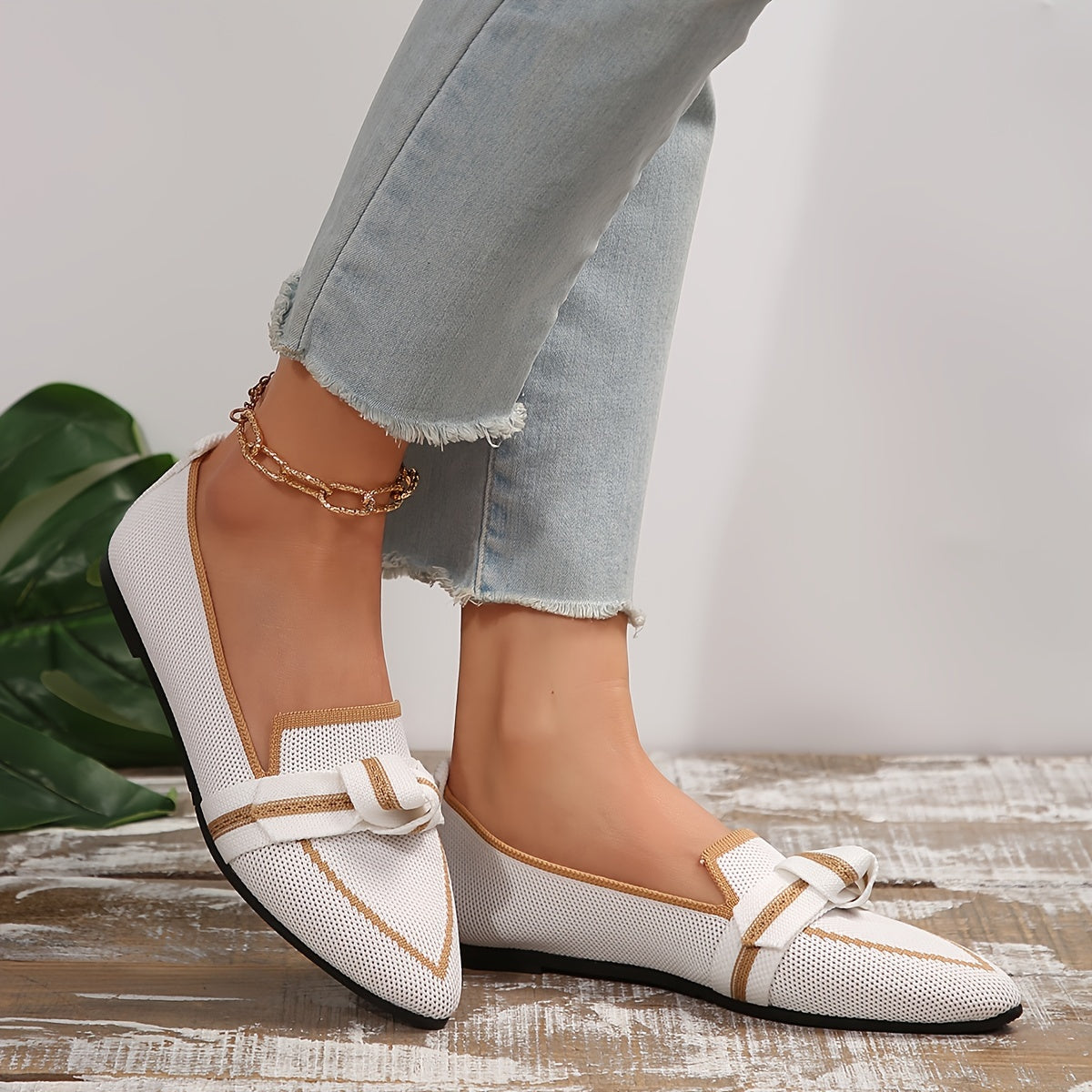 Chic Women's Knot Flat Shoes