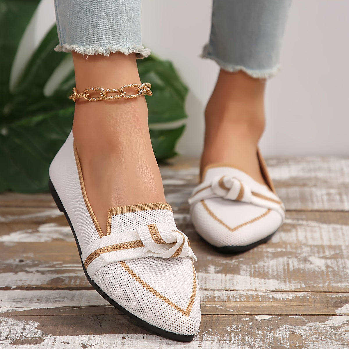Chic Women's Knot Flat Shoes