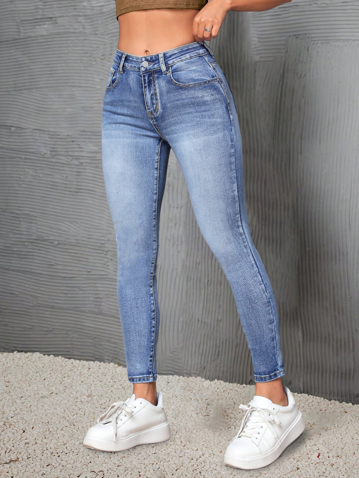High-Waisted Stretch Jeans for Women