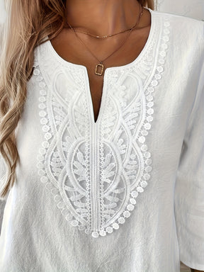 Elegant Bohemian Lace Blouse