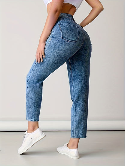Women's High-Waisted Cropped Jeans
