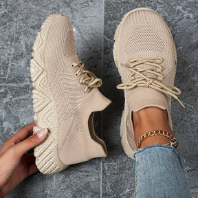 Lightweight Women's Breathable Woven Flying Shoes