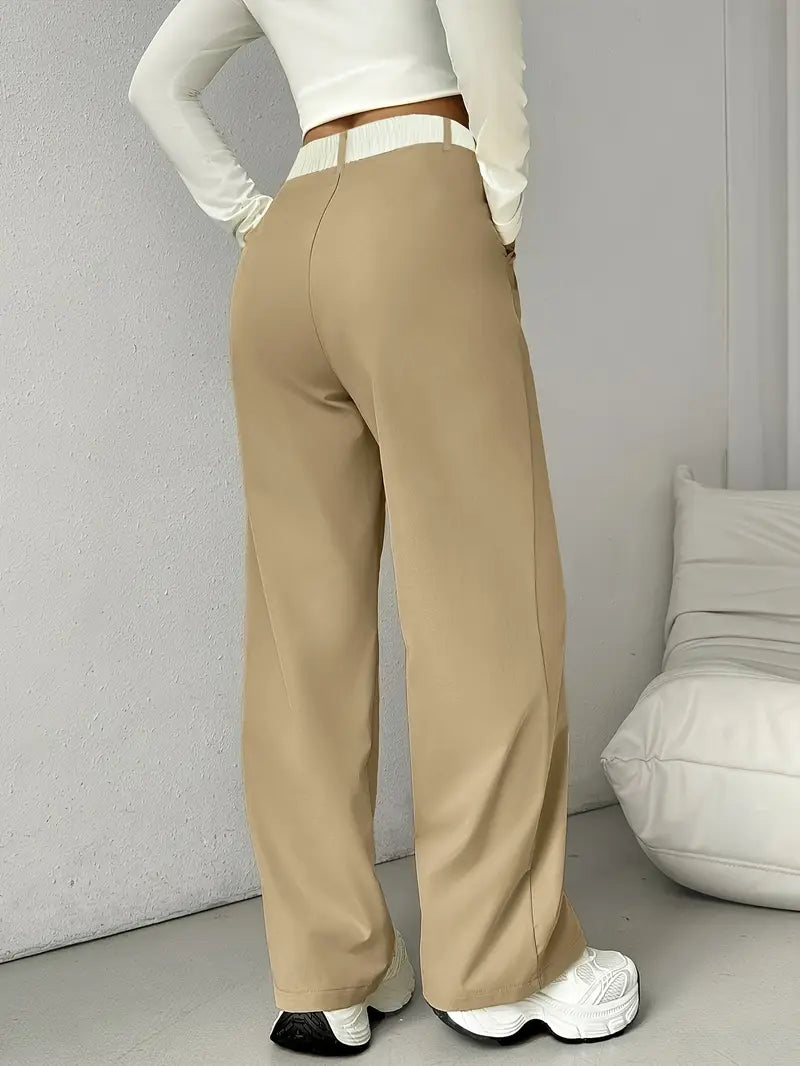 Chic High-Waisted Wide-Leg Pants for Women