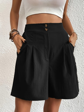 Women's High-Waisted Wide-Leg Shorts