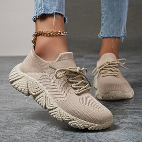 Lightweight Women's Breathable Woven Flying Shoes