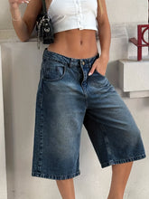Women's Light Blue Denim Bermuda Shorts
