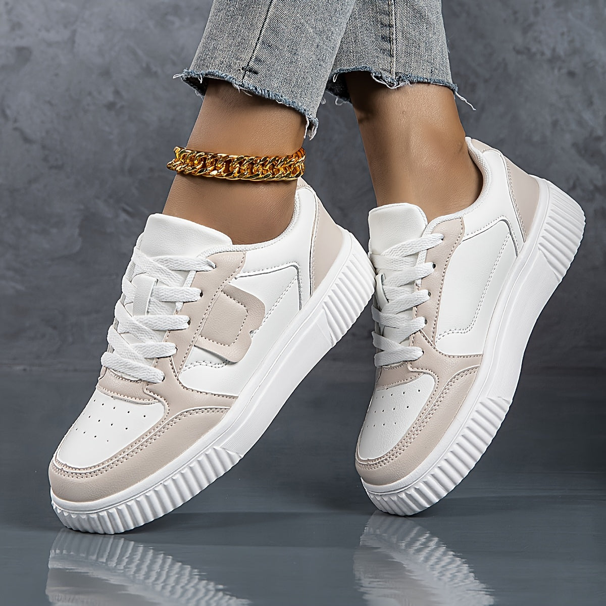 Women's Two-Tone Casual Sneakers