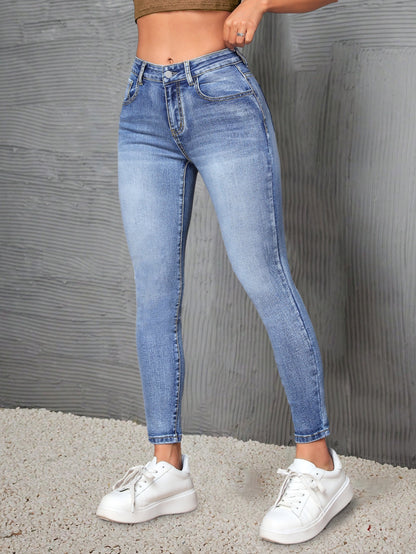 High-Waisted Stretch Jeans for Women