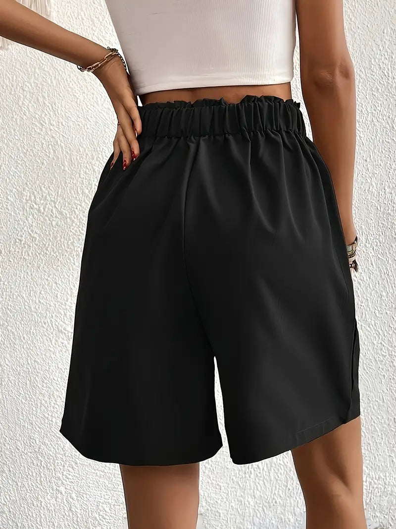 Women's High-Waisted Wide-Leg Shorts